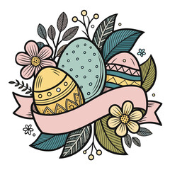 Easter Spring Holiday Vintage Illustr