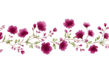 Fototapeta premium flowers on white background, generation AI 