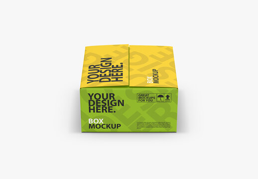Cardboard Box packaging Mockup