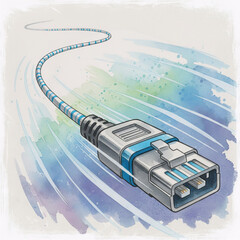 USB Cable Illustration