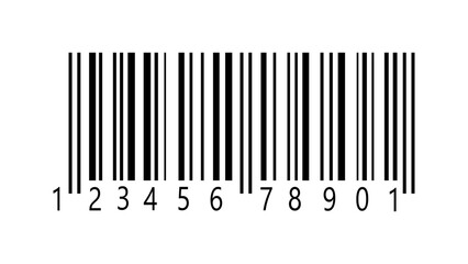 Black barcode icon vector illustration. Barcode labels for digital scan data and price tags for products. Barcode symbol.