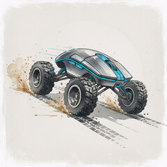 Futuristic Off-Road Vehicle