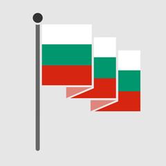 National flag of Bulgaria vector design
