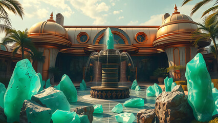 Vintage architecture view of St Petersburg cathedral and royal palace gates in Warsaw and Madrid featuring a wooden table with tea and candles by an old glass window