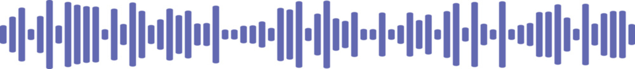 Fototapeta premium Graphical representation of sound waves demonstrating frequency and amplitude