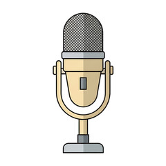 Classic microphone illustration