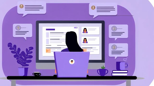 selective focus on person tailoring resume for job posting