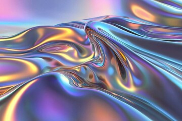 Abstract psychedelic design showcasing smooth waves and soft pastel hues.