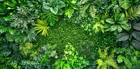 Bringing nature indoors with a living green wall.