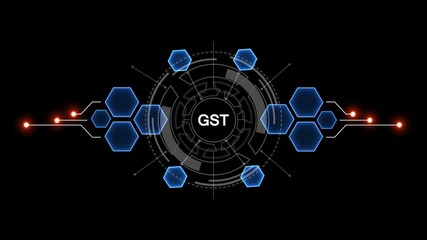 Global network connection concept digital technology GST business finance security innovation teamwork success data analysis machine learning artificial intelligence. 4k video  - Powered by Adobe