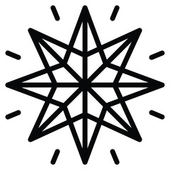 Hologram Icon Line Vector Illustration