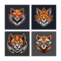 Fierce Wild Animal Head Mascot Logos Collection