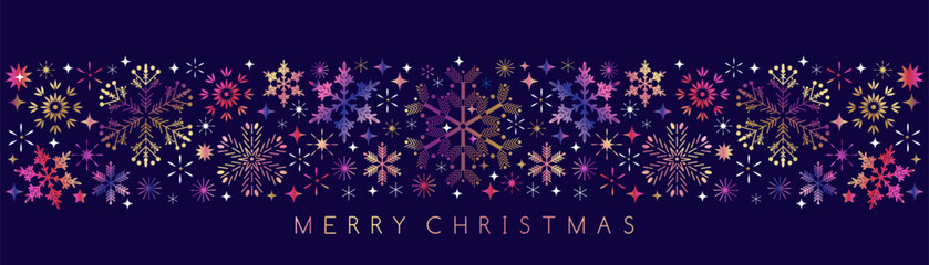 Merry Christmas and  2026 Happy New Year  holiday abstract background  template  design with snowflake, snowfall, cristal , stars  Modern  Xmas  vector illustration