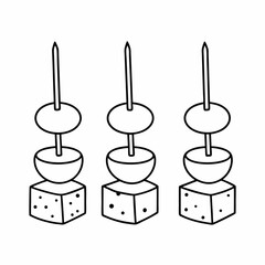 Savory Bites Food Line Art Vector Design Clean Culinary Icon Set for Graphic Projects