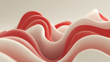 Abstract conceptual image of repetitive wave-like patterns symbolizing persistent itching sensation
