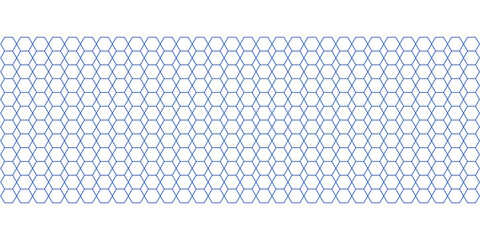 Intricate hexagonal pattern in uniform grid