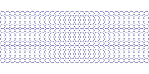 Infinite hexagonal pattern in harmonious purple and blue