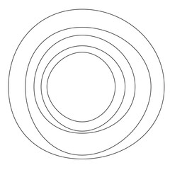 Abstract organic circle png