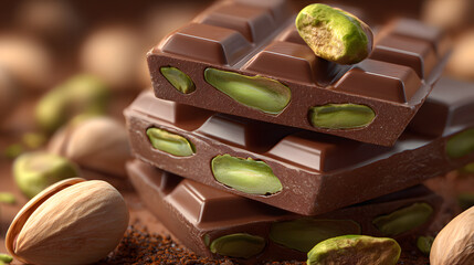 chocolate with pistachio