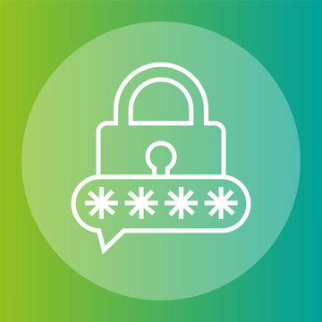 Secure password icon. Privacy asterisk Vector. Secret code symbol. Protected authentication characteristic.