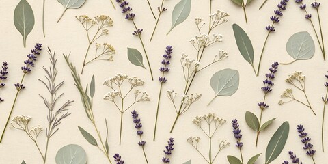 seamless floral pattern with flowers