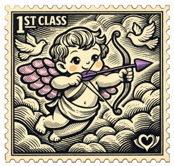 Adorable fox peeks over a sealed love letter surrounded by spring flowers on a 2026 Valentine Forever stamp.
Perfect for greeting cards, romantic packaging, or seasonal mail campaigns.