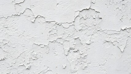 White Peeling Paint Texture on Rough Surface background cracked