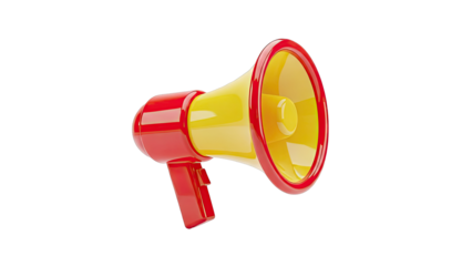 Red and Yellow Megaphone