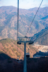 케이블카가 있는 산