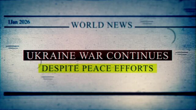Ukraine War Continues Despite Peace Efforts Newspaper Headlines