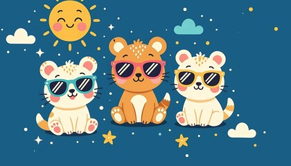 Bear and Friends illustration