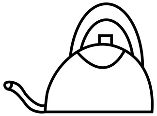 elegent vintage coffee and teapots kettle vector illustration