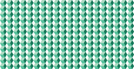 Geometric green pattern with hexagonal shapes