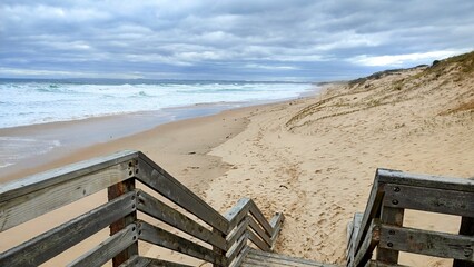 Steps down to the beach