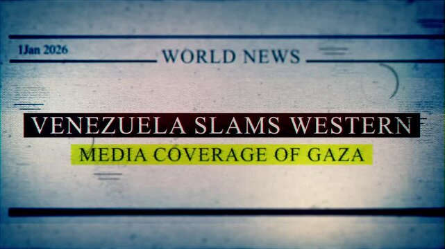Venezuela Slams Western Media Coverage of Gaza Newspaper Headlines