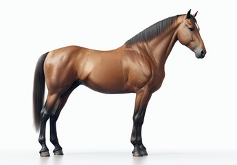 Obraz premium Isolated image of a beautiful horse on a transparent background