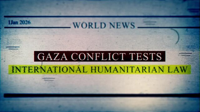 Gaza Conflict Tests International Humanitarian Law Newspaper Headlines