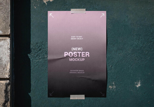 Wall Paper Poster Mockup