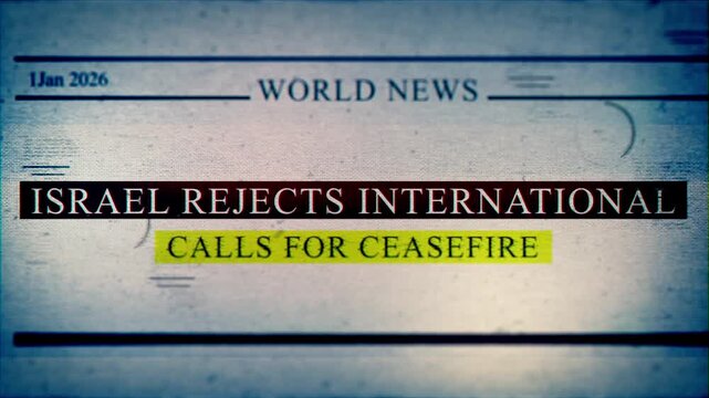 Israel Rejects International Calls for Ceasefire Newspaper Headlines