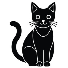 Obraz premium cat vector icon
