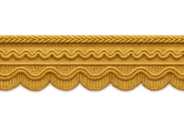 Golden vintage trim ornament decor barocco frame isolated