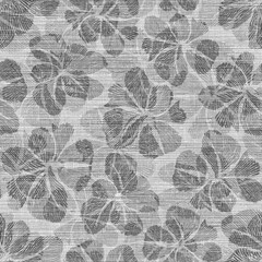 Abstract Textured Floral Seamless Pattern 