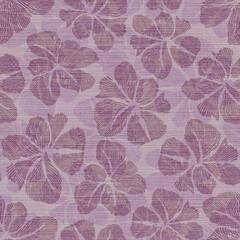 Abstract Textured Floral Seamless Pattern 