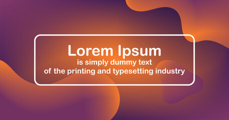 Liquid Shapes Gradient Abstract Background with Fluid Design for Banner Template