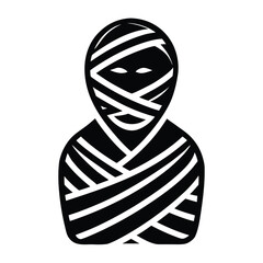 mummy wrap vector icon