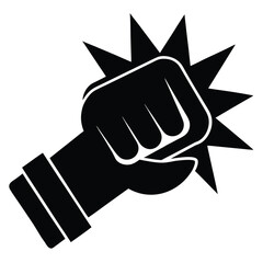 knock hand vector icon