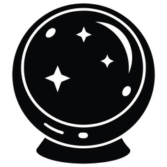 fortune ball vector icon