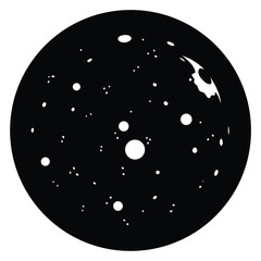 full moon vector icon