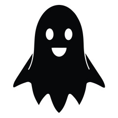 cute ghost vector icon