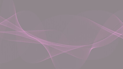 Abstract pink wavy lines creating a flowing, ethereal pattern on a solid grey background, suggesting gentle movement and modern design.